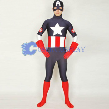 Captain America Halloween Costumes Zentai